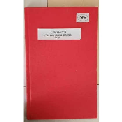 Dev STOCK REGISTER Diaries-printed-plain- register- 230 Pages