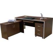 Unbranded Executive Table with One side pedestal unit and E.R.U