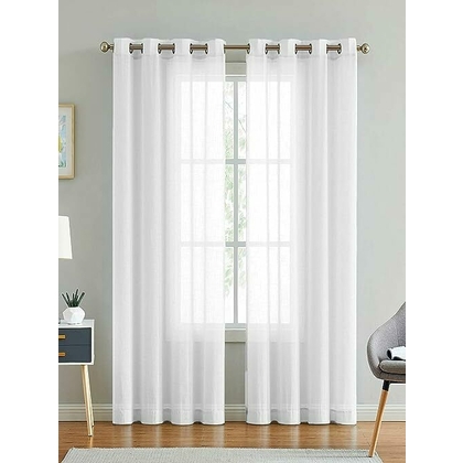 HEWAN Silk Plain Door Curtains