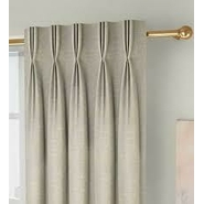 Bharti Textiles Silk Stripes Door Curtains