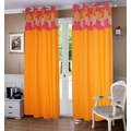 Lushomes Cotton Geomatric Door Curtains