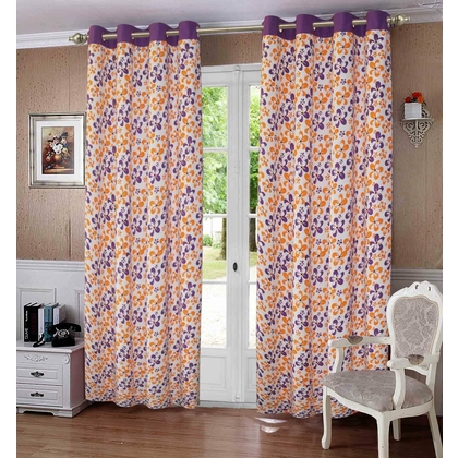 Lushomes Cotton Geomatric Door Curtains