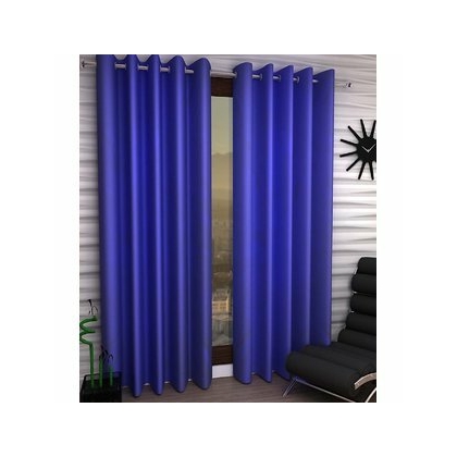 Unbranded Silk Plain Door Curtains