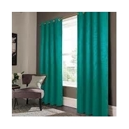 HEALTHCO--U.P TEXTILES HANDLOOMS Silk Plain Door Curtains