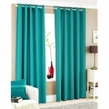 HEALTHCO--U.P TEXTILES HANDLOOMS Polyster Plain Door Curtains