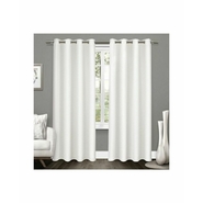 HEALTHCO--U.P TEXTILES HANDLOOMS Silk Plain Door Curtains