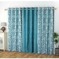 HEALTHCO--U.P TEXTILES HANDLOOMS Polyster Floral Door Curtains