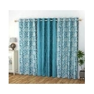 HEALTHCO--U.P TEXTILES HANDLOOMS Polyster Floral Door Curtains