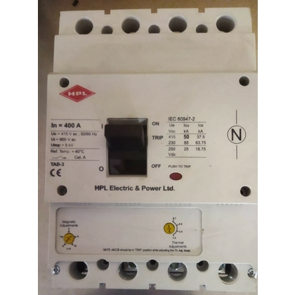 hpl 400A 4 Pole 50 KA Molded Case Circuit Breakers (Mccb)