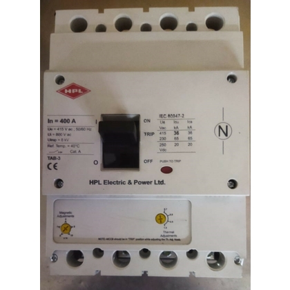 hpl 400A 4 Pole 36 KA Molded Case Circuit Breakers (Mccb)