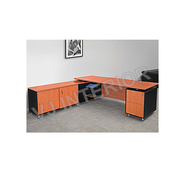 V J Interior  Executive Table with One side pedestal unit and E.R.U