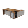 V J Interior  Executive Table with One side pedestal unit