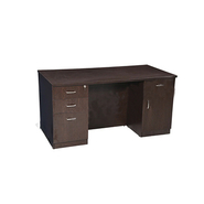 V J Interior  Executive Table with Both side pedestal unit