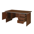 BHUMITI Executive Table with Both side pedestal unit