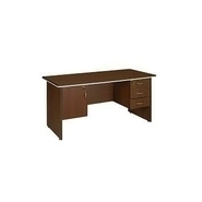 BHUMITI Executive Table with Both side pedestal unit