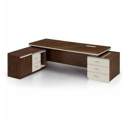 DEVENT COLLECTION Executive Table with One side pedestal unit