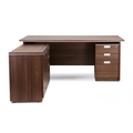 DEVENT COLLECTION Executive Table with One side pedestal unit and E.R.U