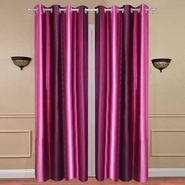 Star Homz Silk Plain Door Curtains