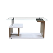 crystal Executive Table with One side pedestal unit