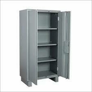 s Almirah Steel shelving cabinet with partial wardrobe