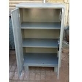 s Almirah Steel shelving cabinet with partial wardrobe