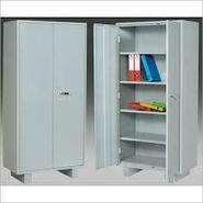 s Almirah Steel shelving cabinet with partial wardrobe