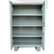 s Almirah Steel shelving cabinet with partial wardrobe