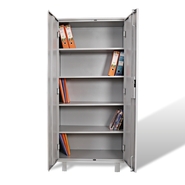 EROS Almirah Steel shelving cabinet with partial wardrobe