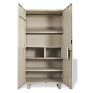 EROS Almirah Steel shelving cabinet with partial wardrobe