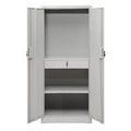 Lifecare Almirah Steel shelving cabinet with partial wardrobe