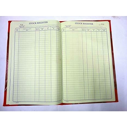 non branded STOCK REGISTER Diaries-printed-plain- register- 400 Pages