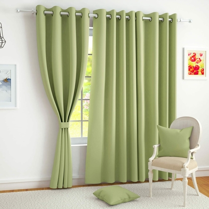 Unbranded Cotton Plain Door Curtains