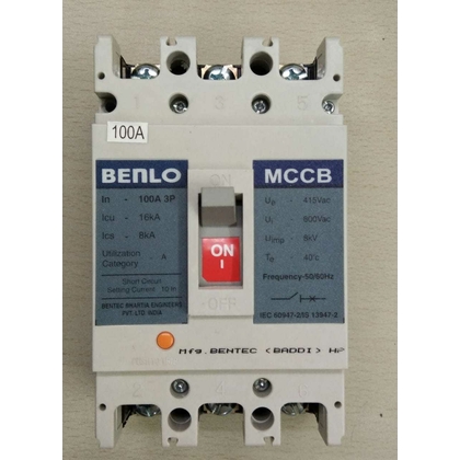 benlo bentec 100A 3 Pole 10 KA Molded Case Circuit Breakers (Mccb)