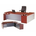 KRISHTHA Executive Table with One side pedestal unit and E.R.U