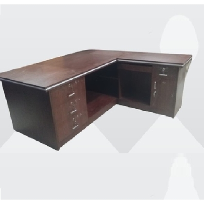 DELITE KOM Executive Table with One side pedestal unit and E.R.U