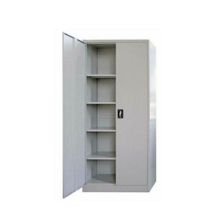 RECKON Almirah Steel shelving cabinet with partial wardrobe