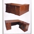 Bharat Bhushan & co. Executive Table with One side pedestal unit and E.R.U