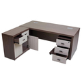 Bharat Bhushan & co. Executive Table with One side pedestal unit and E.R.U