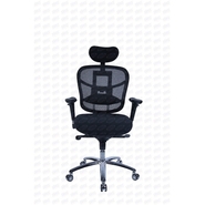 Vishal Interior Revolving Chair with Knee tilt Synchronic mechanism