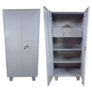 HP S Almirah Steel shelving cabinet with partial wardrobe