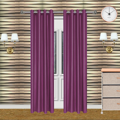 Reliable Drapes Polyster Plain Door Curtains