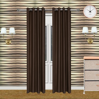 Reliable Drapes Polyster Plain Door Curtains