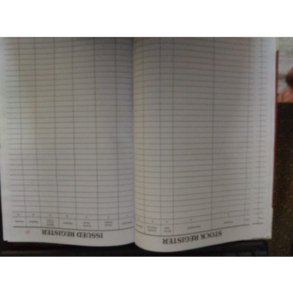 GOOD QUALITY STOCK REGISTER Diaries-printed-plain- register- 400 Pages