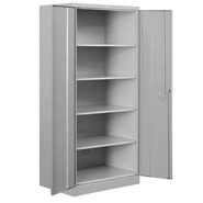 W WARSI IMPEX MEDICAL SYSTEMS INDIA Almirah Steel shelving cabinet with partial wardrobe