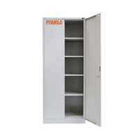 FURNILO Almirah Steel shelving cabinet with partial wardrobe