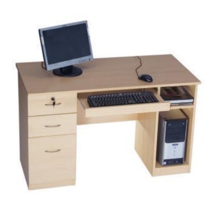 Unbranded 1525 millimeter X 760 millimeter (mm LxD) Executive Computer Table