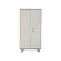 DURIAN Almirah Steel shelving cabinet with partial wardrobe