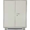 DURIAN Almirah Steel shelving cabinet with partial wardrobe