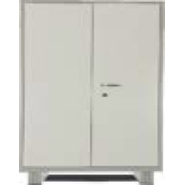 DURIAN Almirah Steel shelving cabinet with partial wardrobe