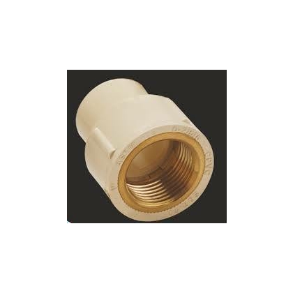 Unbranded 20 mm dia Female thread elbow(brass insert)